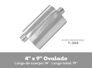 AVM358/AVM359 SILENCIADOR DEPORTIVO ACERO INOXIDABLE L/C