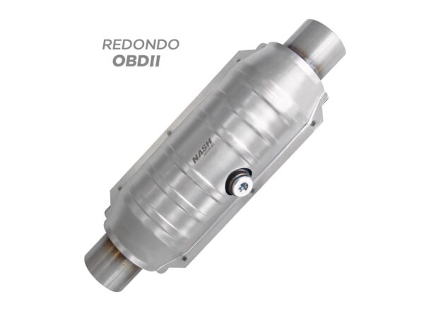NHC9355,NHC9356 Convertidor redondo OBDII con sensor de oxigeno al centro, Cople: 2 1/4"